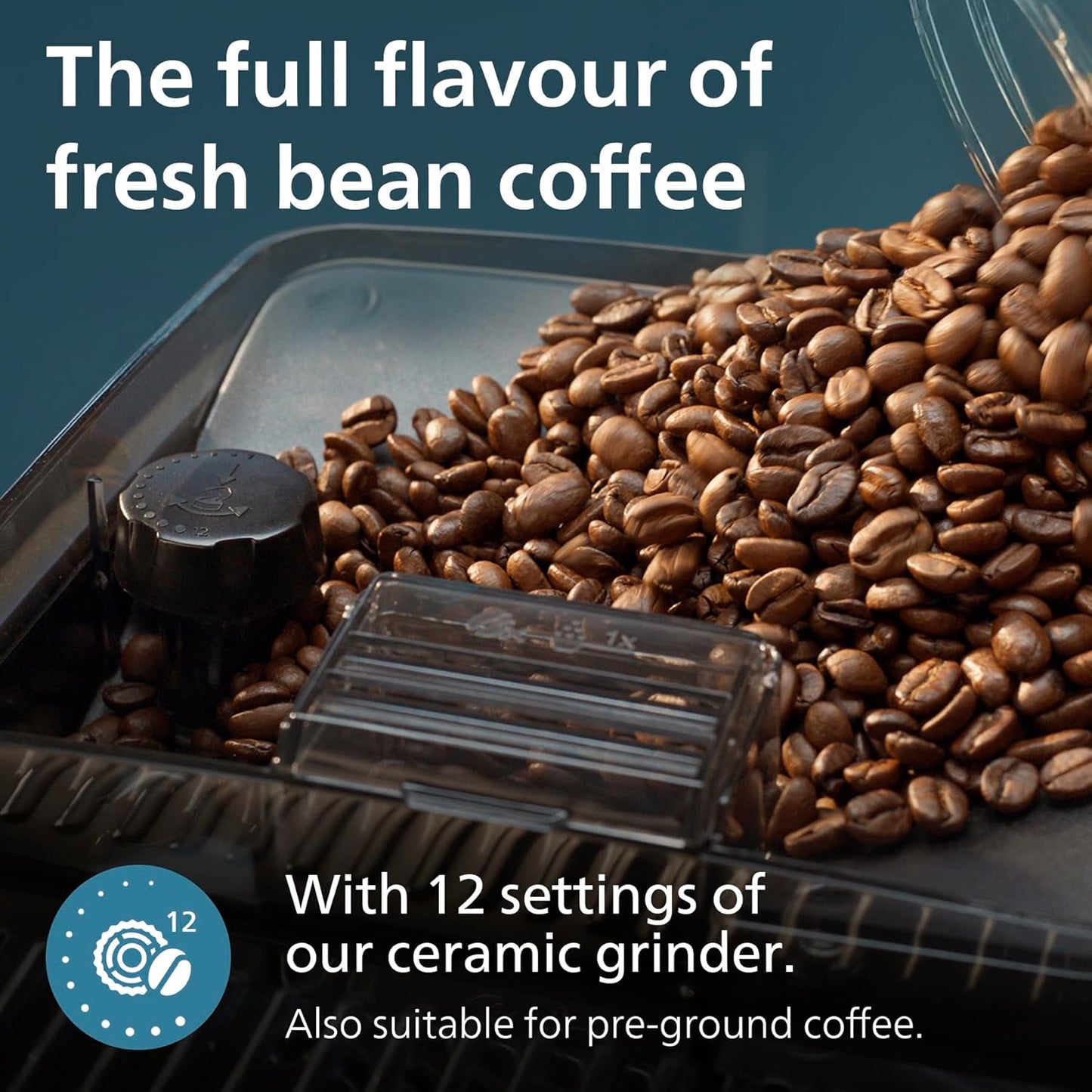 Philips 5500 Series Bean to Cup Coffee Machine – 20 Hot & Iced drinks, LatteGo Milk Frother, Fastest-to-Clean, 40% Quieter, Ceramic Grinder, Fully Automatic Espresso & Cappuccino maker – EP5546/70